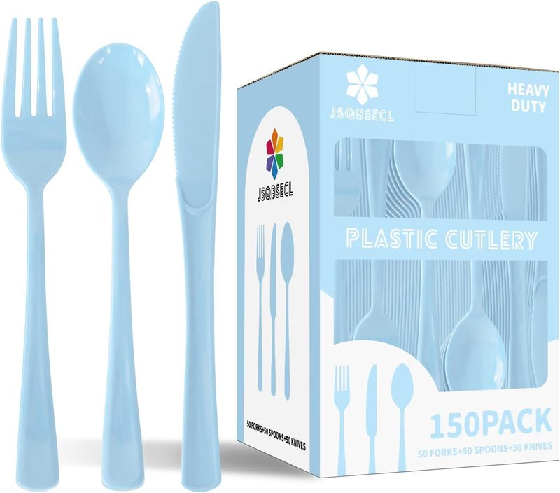 JSQBSECL Light Blue disposable tableware